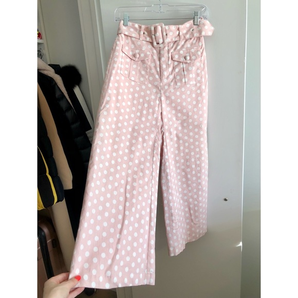 English Factory Pink Polka Dot Tie Top & Marching Trousers - Picture 13 of 16